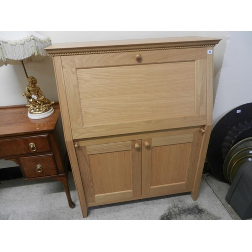 oak bureau modern