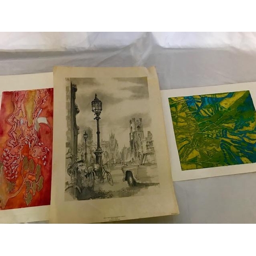 20 - Margaret Levinson. A large selection of unframed etchings/aquatints