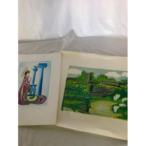 21 - Margaret Levinson. A large selection of unframed etchings/aquatints