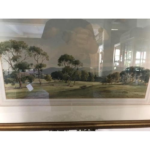 4 - Percy Lancaster.  A signed watercolour - Lake District scene, gilt framed and glazed - 13in. x 19in.