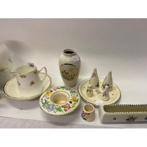 144 - A selection of Poole Pottery and other decorative china