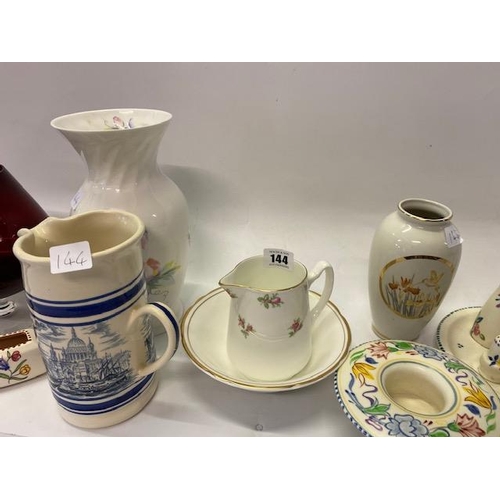 144 - A selection of Poole Pottery and other decorative china