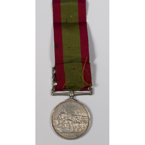 310 - An Afghanistan medal with Kandahar and Ahmed Khel bars awarded to 1395 J Jones 2/60 Foot