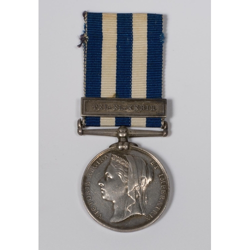 313 - An Egypt medal with Tel-El-Kebir bar awarded to .........Pte RM