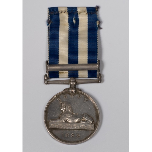 313 - An Egypt medal with Tel-El-Kebir bar awarded to .........Pte RM