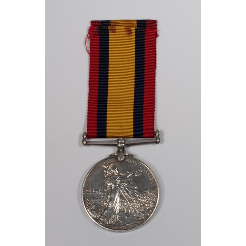 322 - A Queens South Africa medal awarded to 4669 Pte J Burton W Yorks Reg.