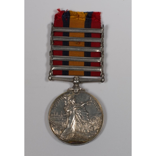 324 - A Queens South Africa medal with Relief of Ladysmith, Tugela Heights, Transvaal, Orange Free State a... 