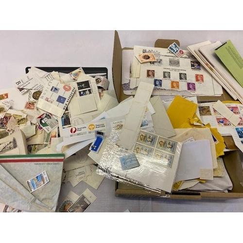 44 - A box containing a selection of loose stamps various