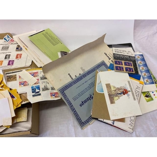 44 - A box containing a selection of loose stamps various