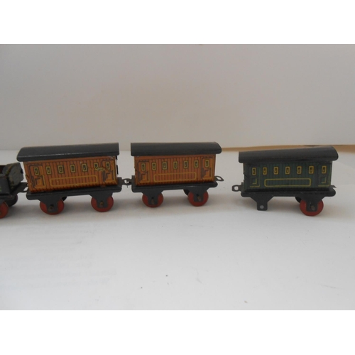 364 - Two small Japanese tin plate train sets