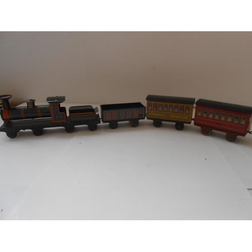 364 - Two small Japanese tin plate train sets