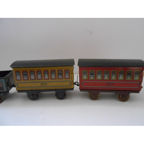 364 - Two small Japanese tin plate train sets