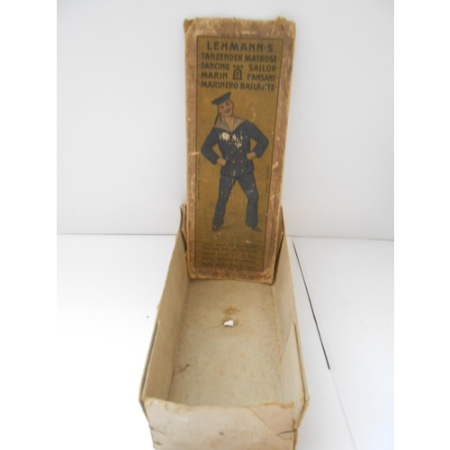 378 - A Lehmann's Dancing Sailor, boxed - 7 1/2in/ high and The Hastings Patent Novelties 'The Tango Two' ... 