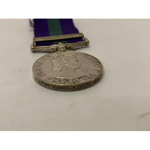 238 - A Queen Elizabeth II General Service medal with Brunei bar awarded to 23545061 L/Cpl A. Mackenzie Q.... 