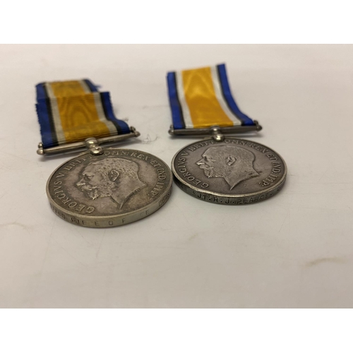 246 - Two First World War medals awarded to 10946 Sjt. H.J Pearce Dorset R. and 17880 Pte. E.O ….ge Dorset... 