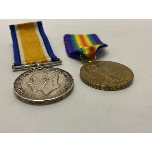 259 - A pair of First World War medals awarded to 203453 Pte S.W Watts Dorset R.