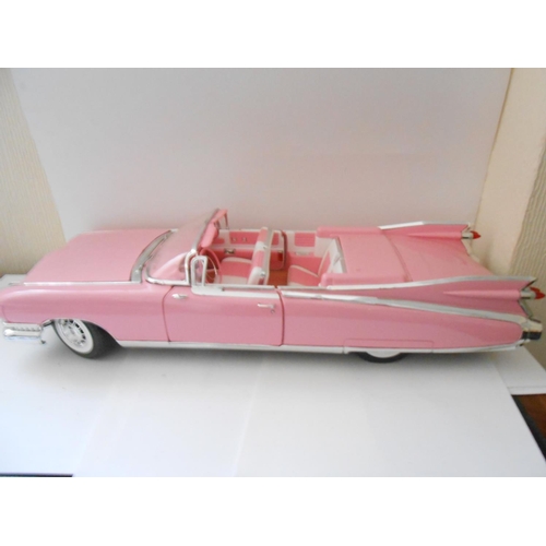 365 - A modern toy pink Cadillac Eldorado, boxed - 18 1/2in. long