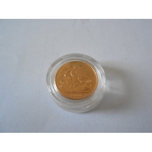 249 - A United Kingdom gold proof sovereign for 2006, in fitted box and outer box with certificate
Please ... 