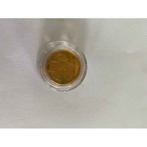 253 - A United Kingdom Gold Proof Sovereign for 2005, in fitted box complete with certificate and outer bo... 