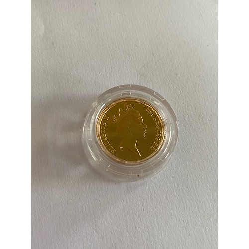 255 - A United Kingdom Proof Sovereign for 1985, in fitted box complete with certificate
Please note buyer... 