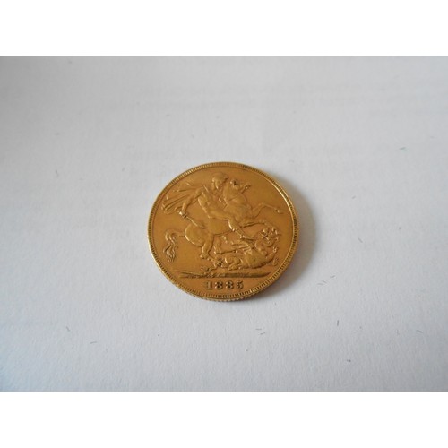 267 - A gold sovereign dated 1885

Buyers premium does not apply to the purchase of this lot