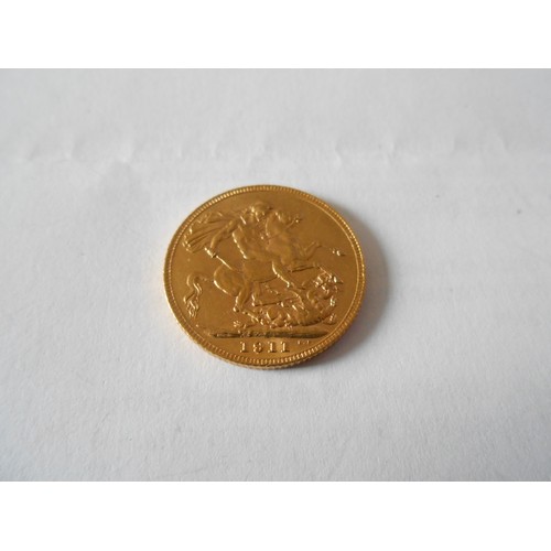 273 - A gold sovereign dated 1911

Buyers premium does not apply to the purchase of the lot