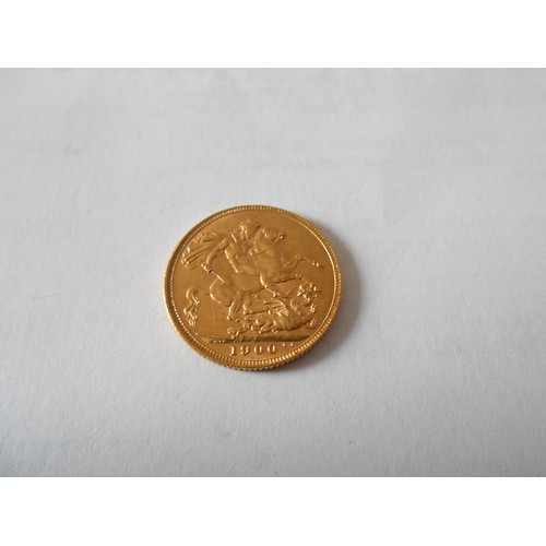 284 - A gold sovereign dated 1900

Buyers premium does not apply to the purchase of the lot