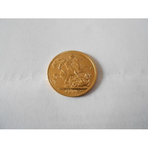276 - A gold sovereign dated 1905

Buyers premium does not apply to the purchase of the lot