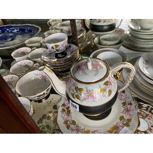 158 - A selection of floral and other decorative tea china