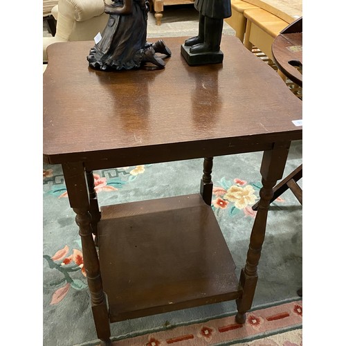 81 - A walnut veneered bureau with hinged fall front above three wide drawers, on cabriole legs, an oak v... 