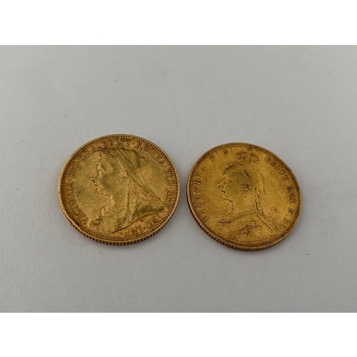 235 - Two Victorian gold sovereigns dated 1888 and 1898

Please note buyers premium does not apply to this... 