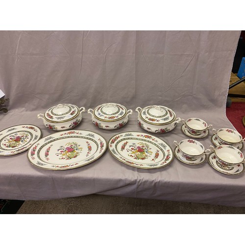 135 - A Paragon dinner service decorated Indian Tree pattern comprising:- three tureens and covers, two gr... 