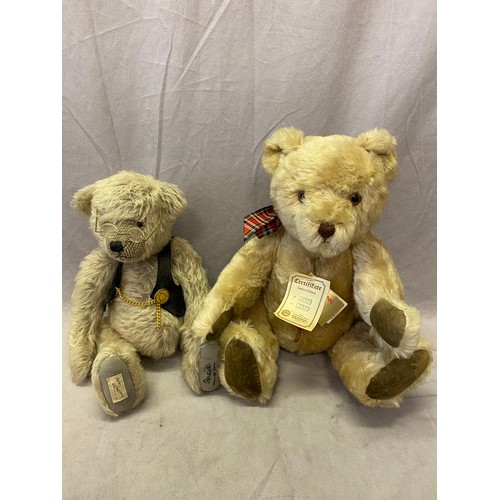 288 - A Deans Rag Book teddy bear Old Father Time and a Hermann teddy bear