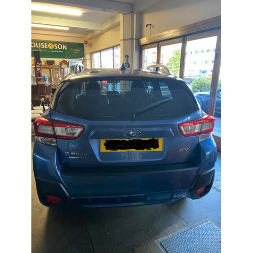 1 - A Subaru XV 2.0i SE Lineartronic 4wd Euro 6, motor car, 19 registration, three owners from new, 9000... 