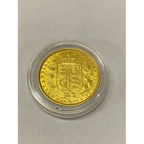 271 - A Victorian gold sovereign dated 1895 with shield back

Please note buyers premium does not apply to... 