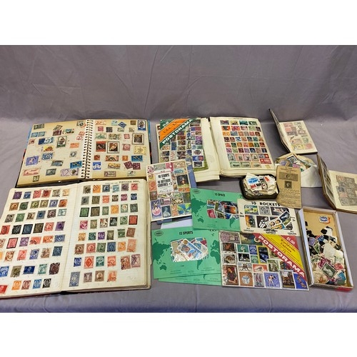 1029 - A quantity of stamps and stamp albums