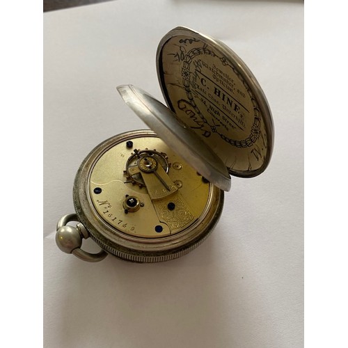 229 - A gentleman's openface pocket watch with silvered dial, seconds dial, gold coloured metal Roman nume... 