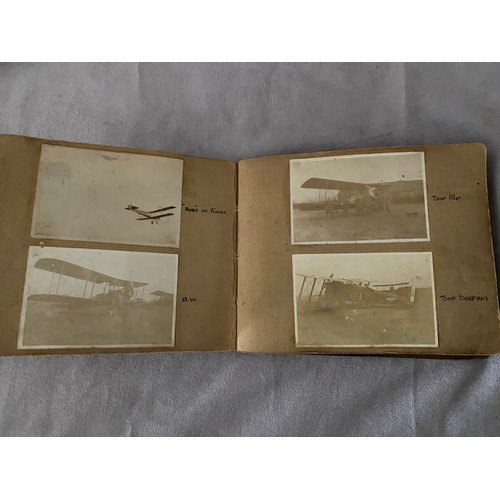 24 - An album of Royal Air Force black and white snaps from the First World War including Sopwith Dolphin... 