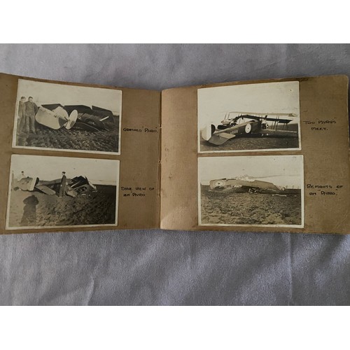 24 - An album of Royal Air Force black and white snaps from the First World War including Sopwith Dolphin... 