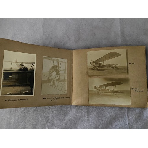 24 - An album of Royal Air Force black and white snaps from the First World War including Sopwith Dolphin... 