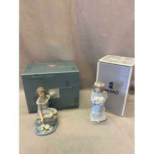 87 - Two Lladro figures - Heavenly Love and Reflections of Helena, boxed