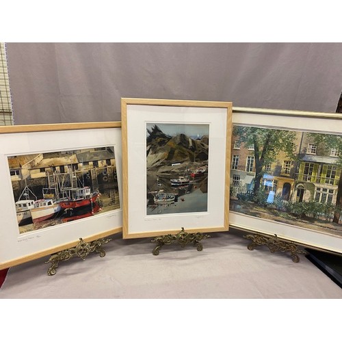 36 - Two signed limited edition prints after L Douglas Horman - Day trippers Polperro no.6 of 100, mounte... 