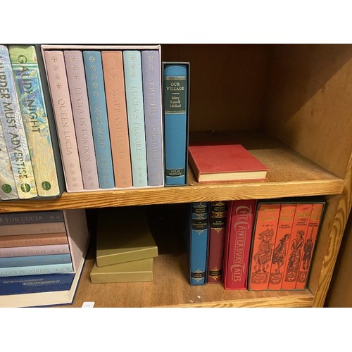 27 - A selection of books including Folio Society including Dorothy L Sayers, Mapp and Lucia etc..