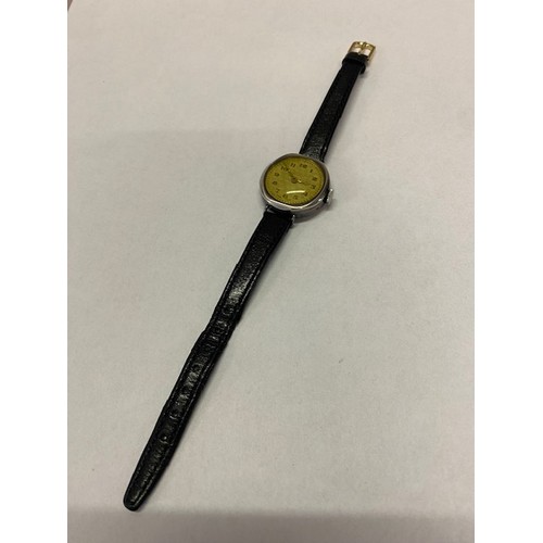 175 - A lady's Rotary wristwatch in a 9ct. gold case, on a rolled gold bracelet and one other wristwatch i... 