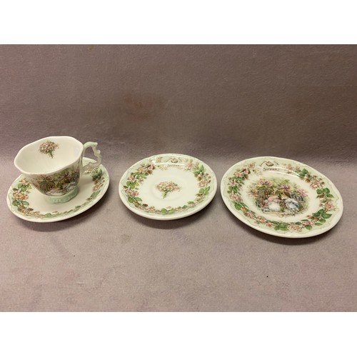 101 - A Royal Doulton Brambly Hedge miniature trio - Summer plus one extra saucer