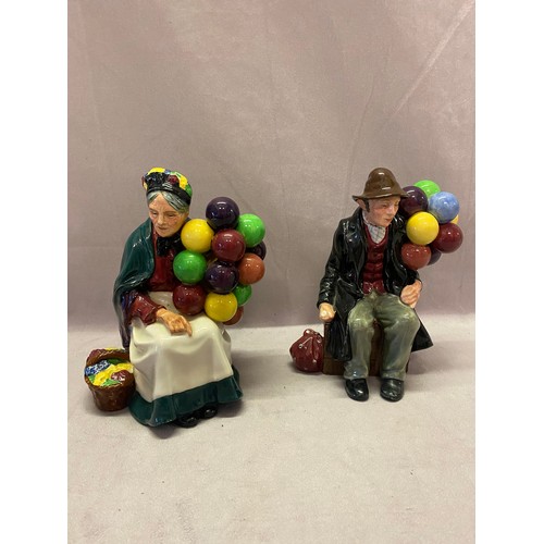 102 - Two Royal Doulton figures - Balloon Man HN1954 and Old Balloon Seller HN1315