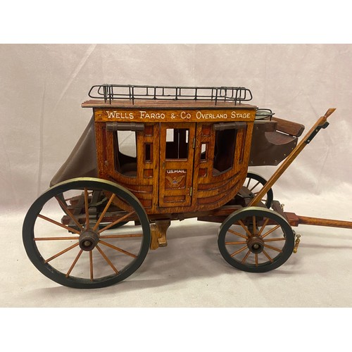 236 - A model of a Wells Fargo & Co Overland Stage Coach