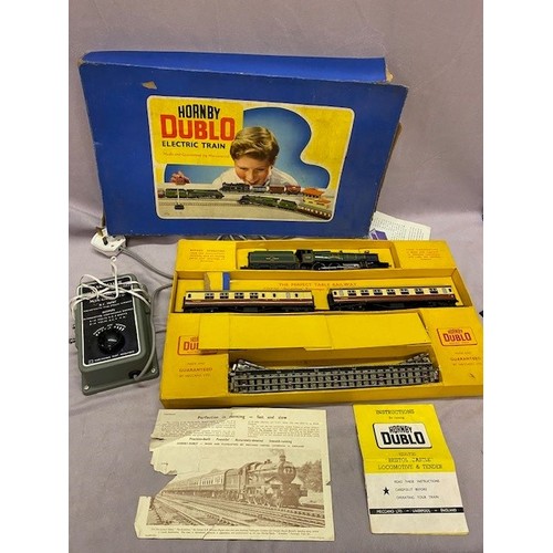 250 - An extensive selection of Hornby Dublo including Electric Train set, boxed, T.P.O Mail Van set, boxe... 