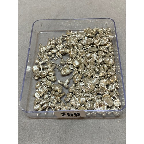 250 - A quantity of grain silver