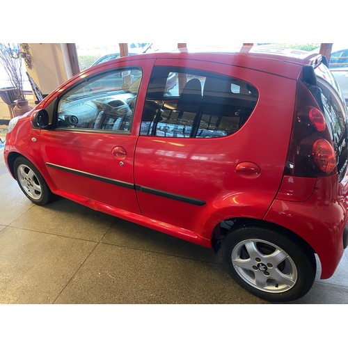 1 - A Peugeot 107 12v Allure motor car, 13 registration, automatic, new MOT, 14497 miles approx., two ow... 